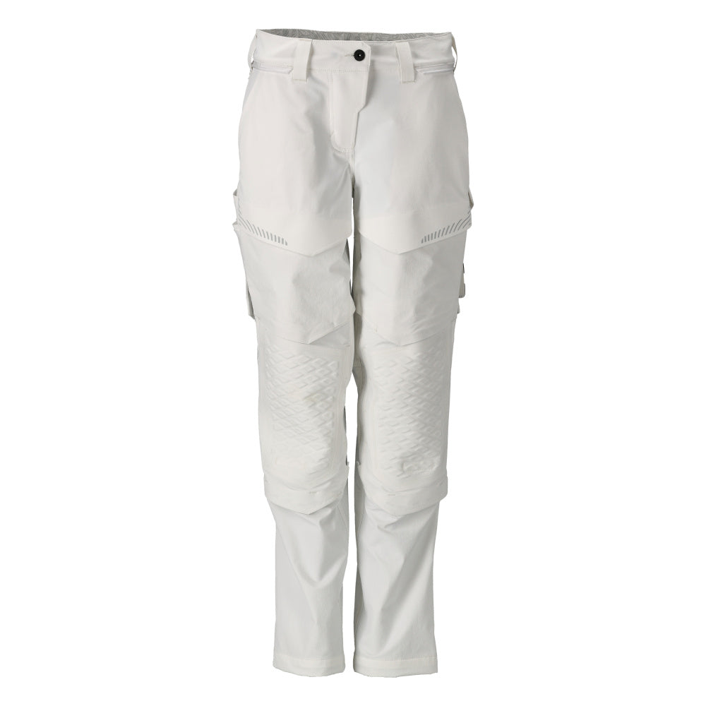 MASCOT® CUSTOMIZED 22078-605 – Pantalones con bolsillos para rodilleras, pintor - blanco