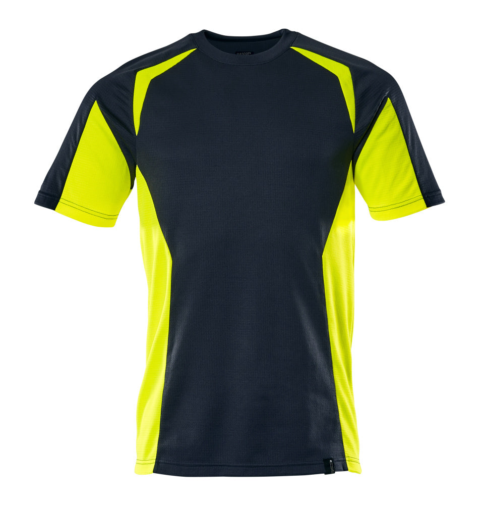 MASCOT® ACCELERATE SAFE 22082-771 – Camiseta - azul marino oscuro/amarillo de alta vis.