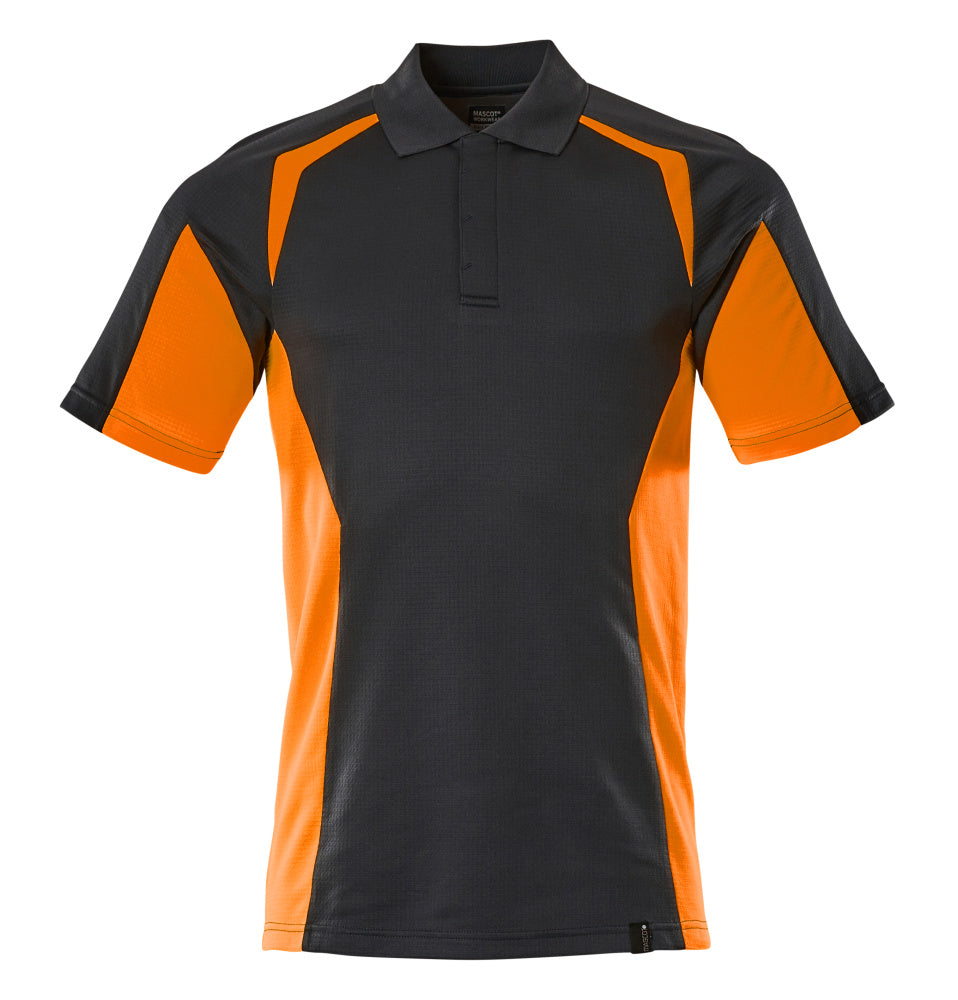 MASCOT® ACCELERATE SAFE 22083-771 – Polo - azul marino oscuro/naranja de alta vis.