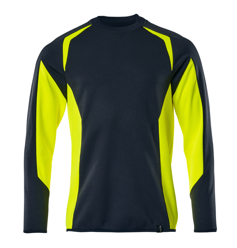 MASCOT® ACCELERATE SAFE 22084-781 – Sudadera - azul marino oscuro/amarillo de alta vis.