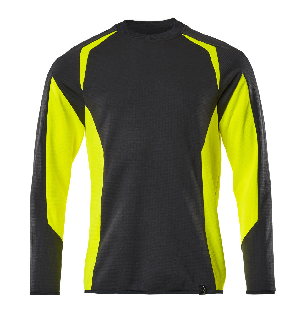 MASCOT® ACCELERATE SAFE 22084-781 – Sudadera - negro/amarillo de alta vis.