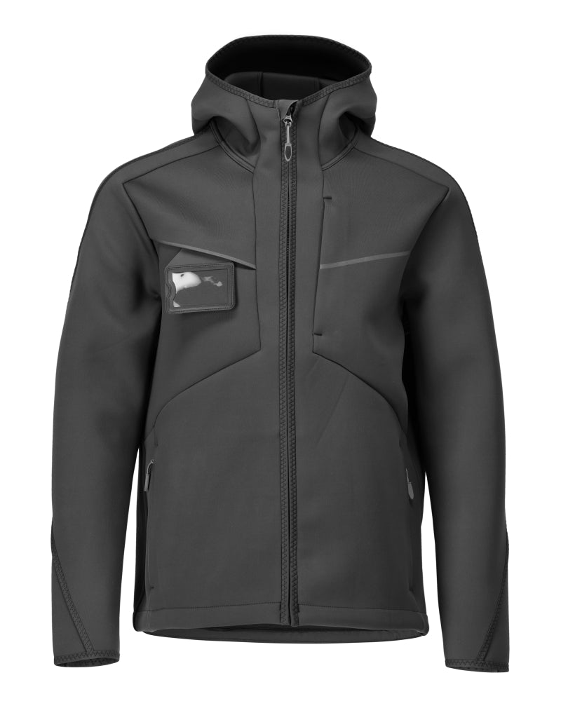 MASCOT® CUSTOMIZED 22086-662 – Chaqueta Softshell con capucha - negro