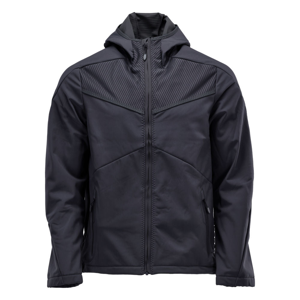MASCOT® CUSTOMIZED 22102-649 – Chaqueta Softshell con capucha - azul marino oscuro