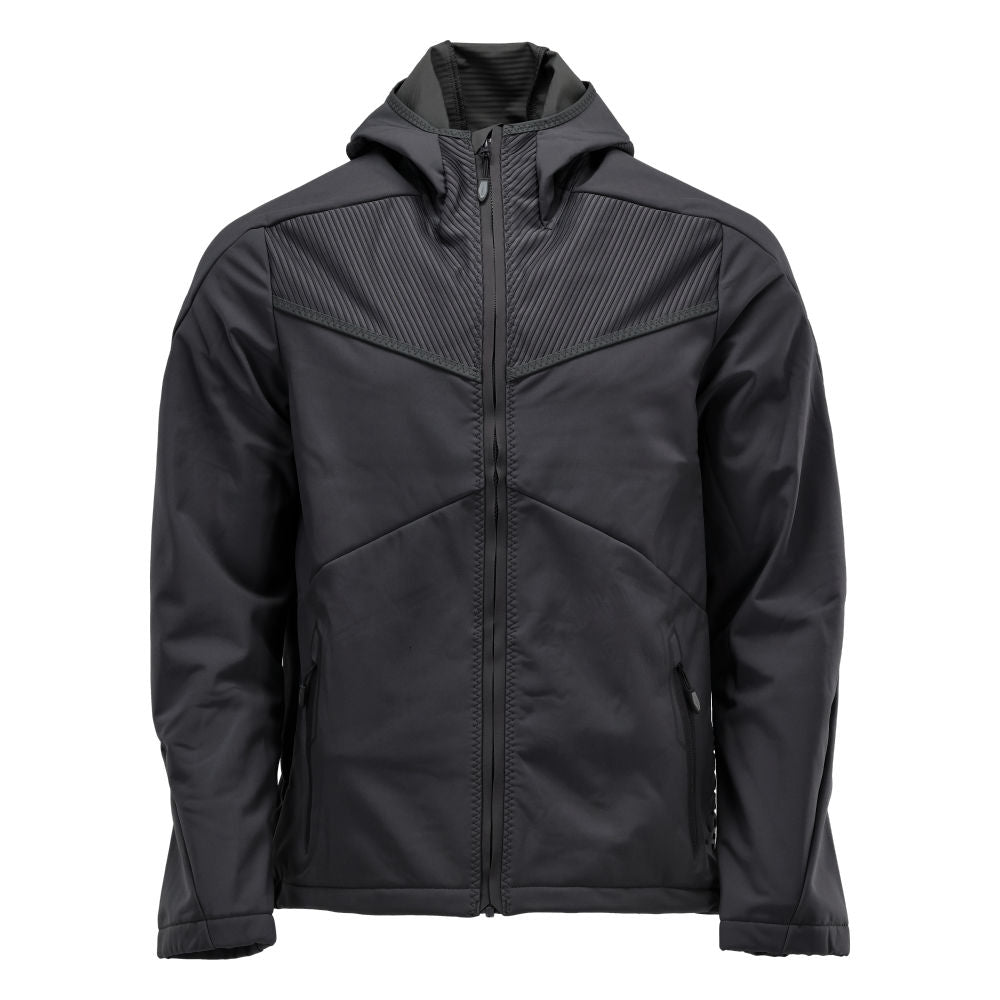 MASCOT® CUSTOMIZED 22102-649 – Chaqueta Softshell con capucha - negro