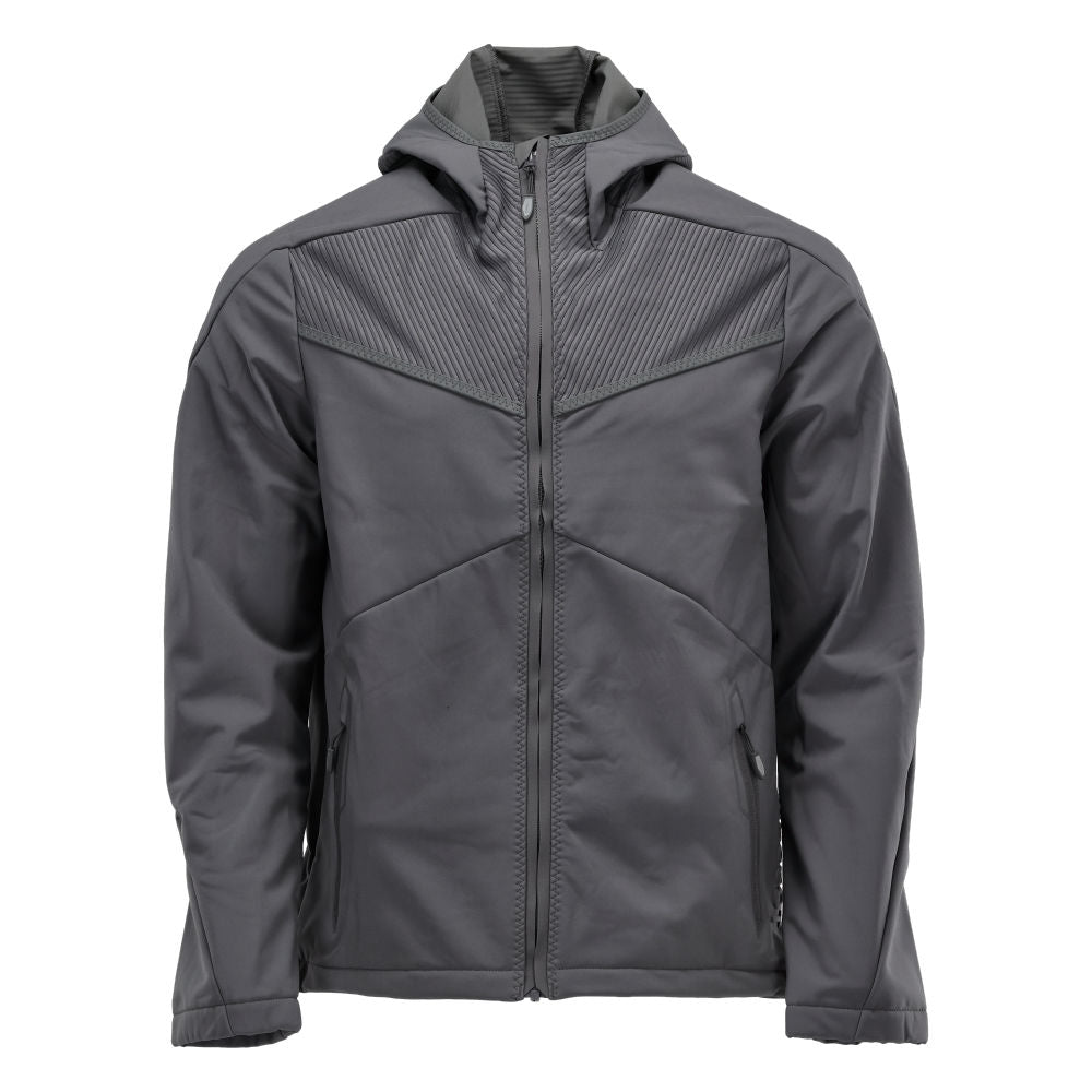 MASCOT® CUSTOMIZED 22102-649 – Chaqueta Softshell con capucha - gris piedra