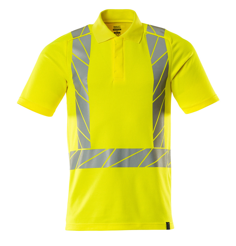 MASCOT® ACCELERATE SAFE 22183-771 – Polo - amarillo de alta vis.