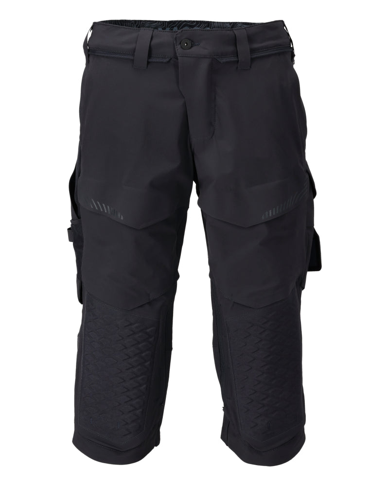 MASCOT® CUSTOMIZED 22249-605 – Pantalones con longitud de ¾ con bolsillos para rodilleras - azul marino oscuro
