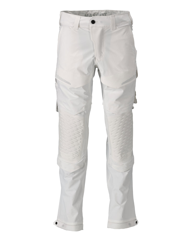 MASCOT® CUSTOMIZED 22279-605 – Pantalones con bolsillos para rodilleras - blanco