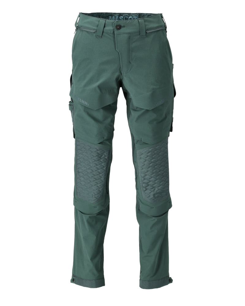 MASCOT® CUSTOMIZED 22279-605 – Pantalones con bolsillos para rodilleras - verde bosque