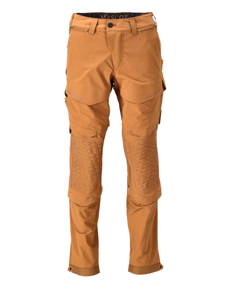 MASCOT® CUSTOMIZED 22279-605 – Pantalones con bolsillos para rodilleras - marrón nuez