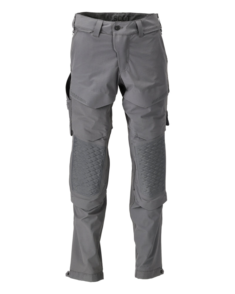 MASCOT® CUSTOMIZED 22279-605 – Pantalones con bolsillos para rodilleras - gris piedra