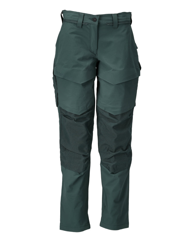 MASCOT® CUSTOMIZED 22378-311 – Pantalones con bolsillos para rodilleras - verde bosque