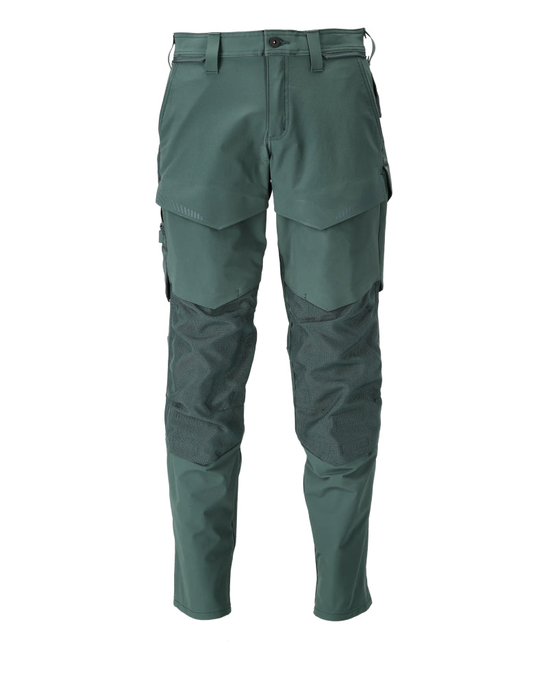 MASCOT® CUSTOMIZED 22379-311 – Pantalones con bolsillos para rodilleras - verde bosque
