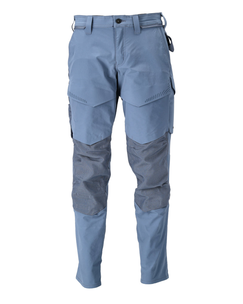 MASCOT® CUSTOMIZED 22379-311 – Pantalones con bolsillos para rodilleras - azul piedra