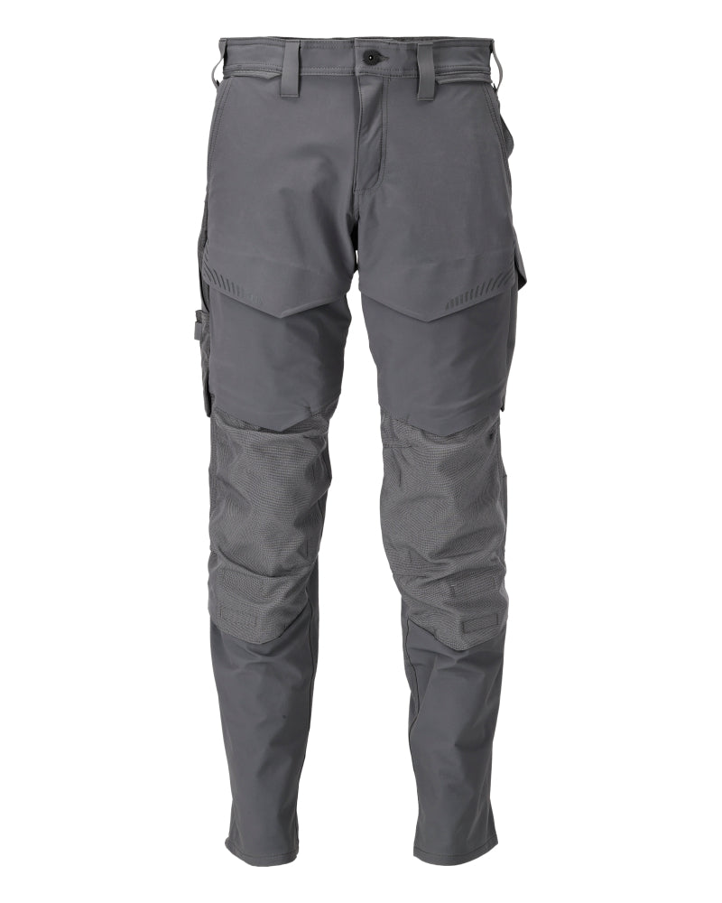 MASCOT® CUSTOMIZED 22379-311 – Pantalones con bolsillos para rodilleras - gris piedra