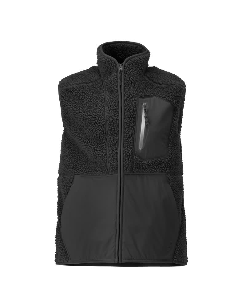 MASCOT® CUSTOMIZED 22465-682 – Chaleco pelo con cremallera - negro