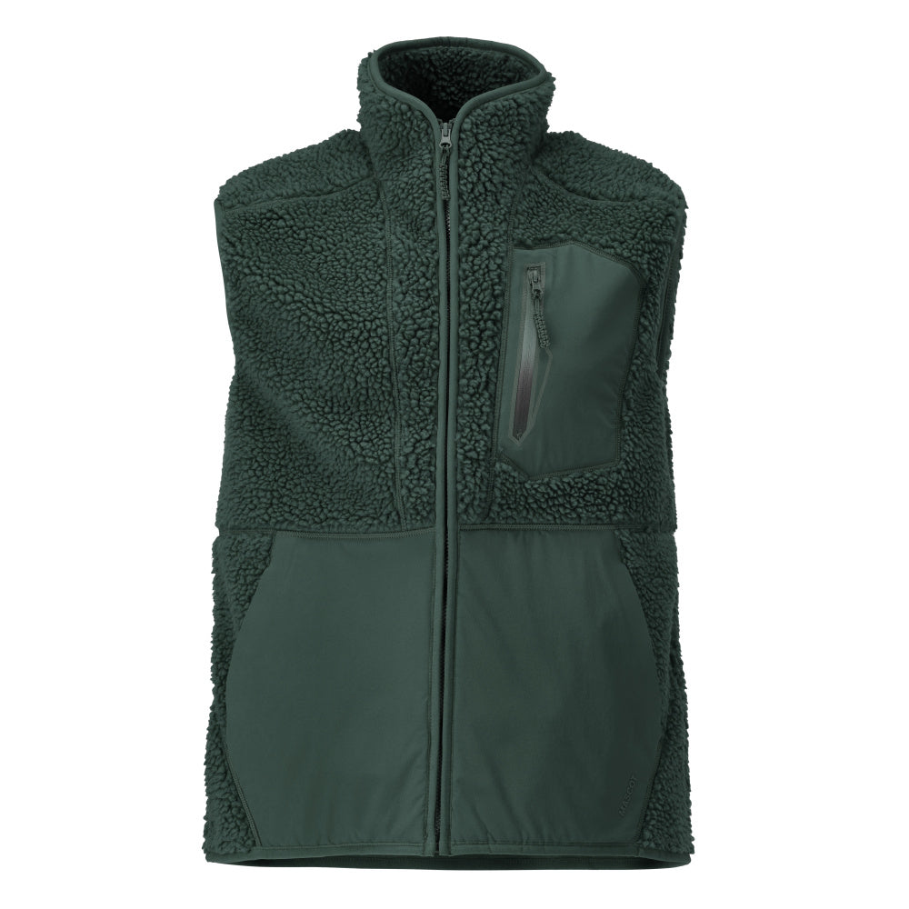 MASCOT® CUSTOMIZED 22465-682 – Chaleco pelo con cremallera - verde bosque
