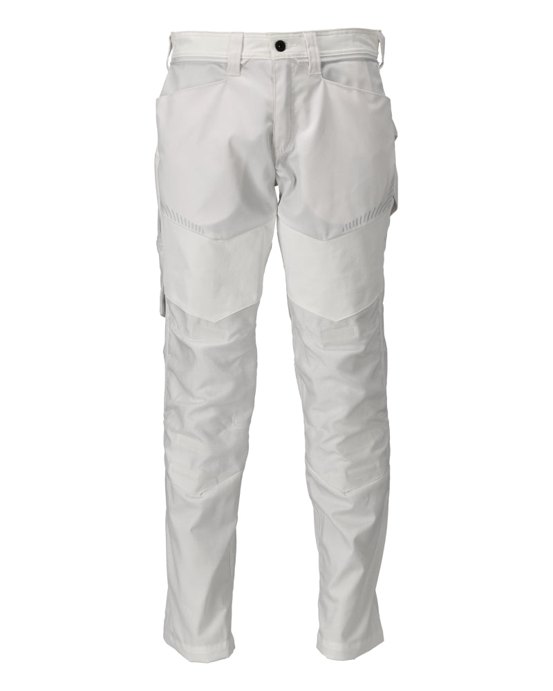 MASCOT® CUSTOMIZED 22479-230 – Pantalones con bolsillos para rodilleras - blanco
