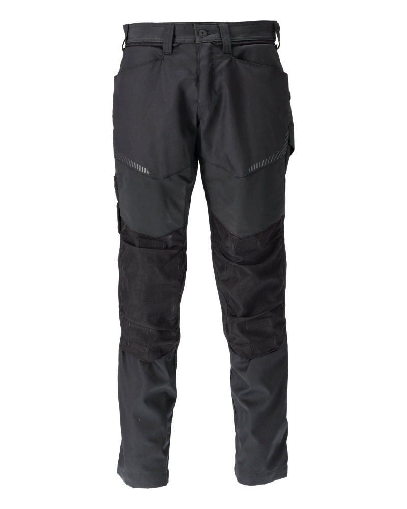 MASCOT® CUSTOMIZED 22479-230 – Pantalones con bolsillos para rodilleras - negro