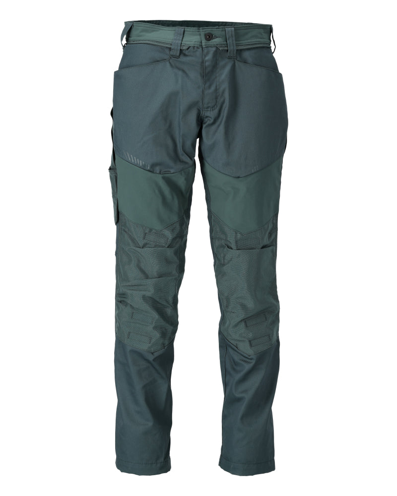 MASCOT® CUSTOMIZED 22479-230 – Pantalones con bolsillos para rodilleras - verde bosque