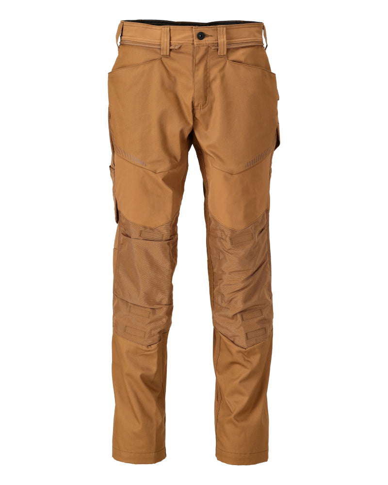 MASCOT® CUSTOMIZED 22479-230 – Pantalones con bolsillos para rodilleras - marrón nuez