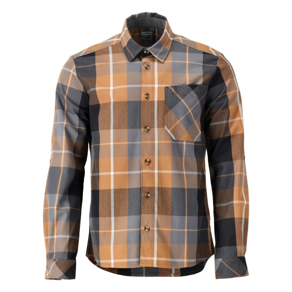 MASCOT® CUSTOMIZED 22904-446 – Camisa - marrón nuez a cuadros