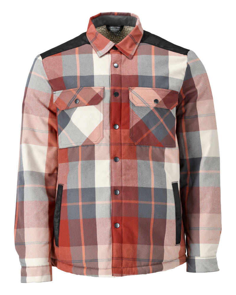 MASCOT® CUSTOMIZED 23104-446 – Camisa con forro pelo - rojo otoño a cuadros