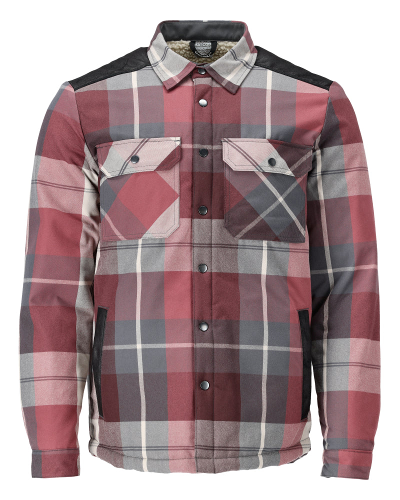 MASCOT® CUSTOMIZED 23104-446 – Camisa con forro pelo - burdeos a cuadros