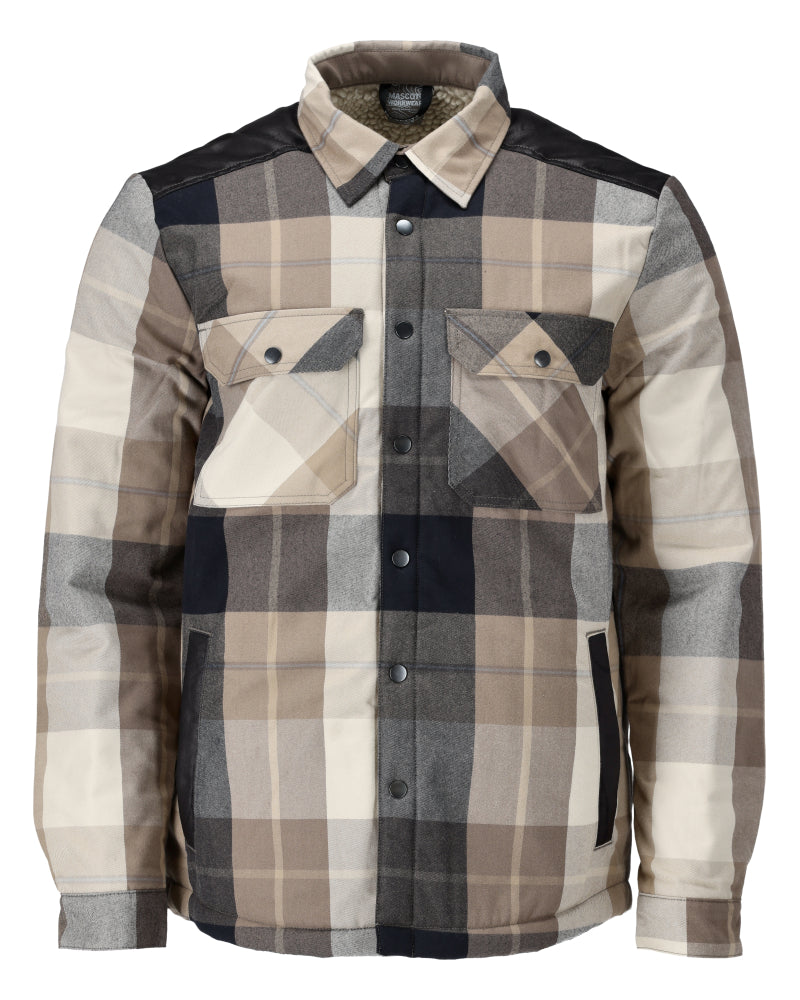 MASCOT® CUSTOMIZED 23104-446 – Camisa con forro pelo - arena oscura a cuadros