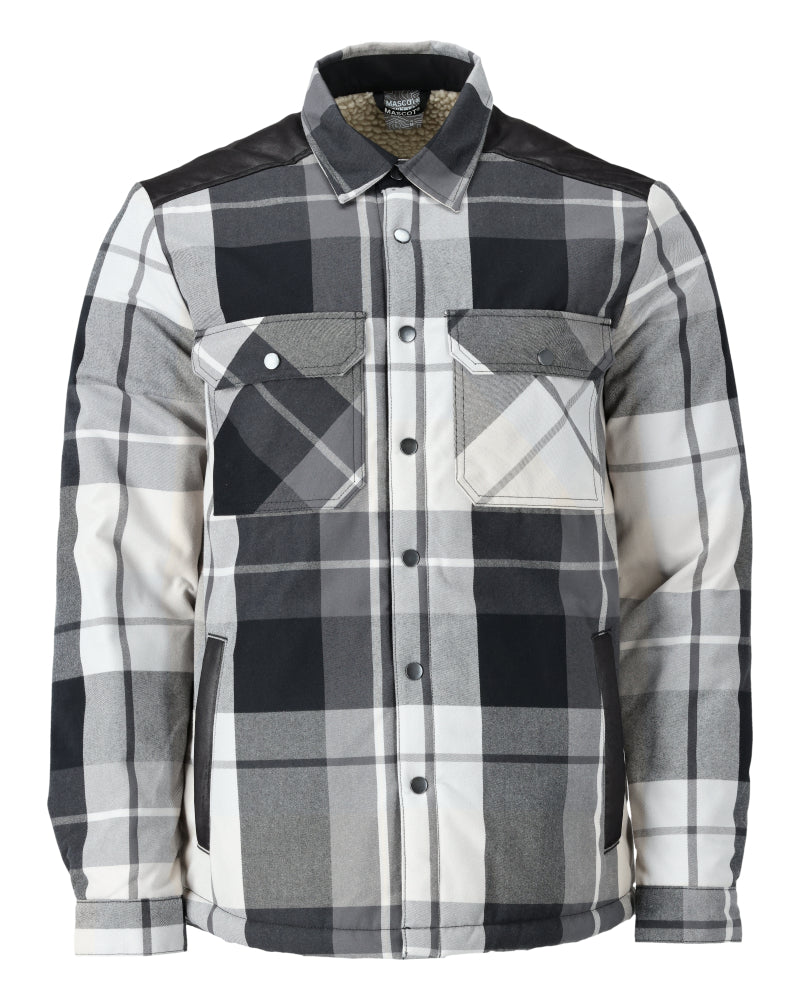 MASCOT® CUSTOMIZED 23104-446 – Camisa con forro pelo - gris piedra a cuadros