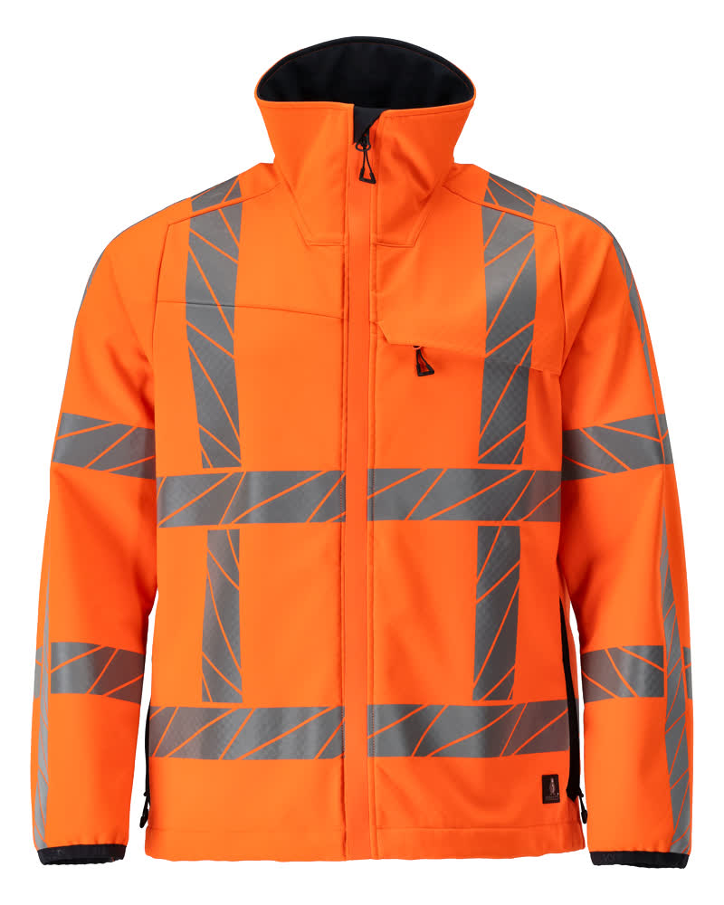 MASCOT® ACCELERATE SAFE 24002-143 – Chaqueta Softshell - naranja de alta vis.