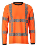 MASCOT® ACCELERATE SAFE 24081-771 – Camiseta, manga larga - naranja de alta vis.