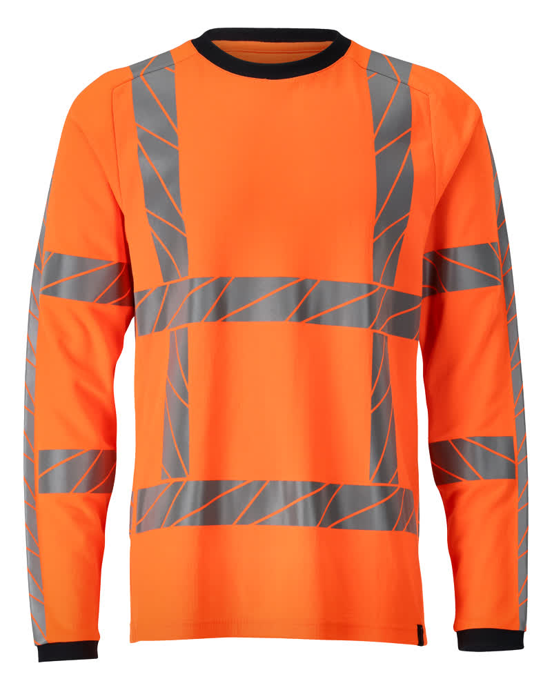 MASCOT® ACCELERATE SAFE 24081-771 – Camiseta, manga larga - naranja de alta vis.