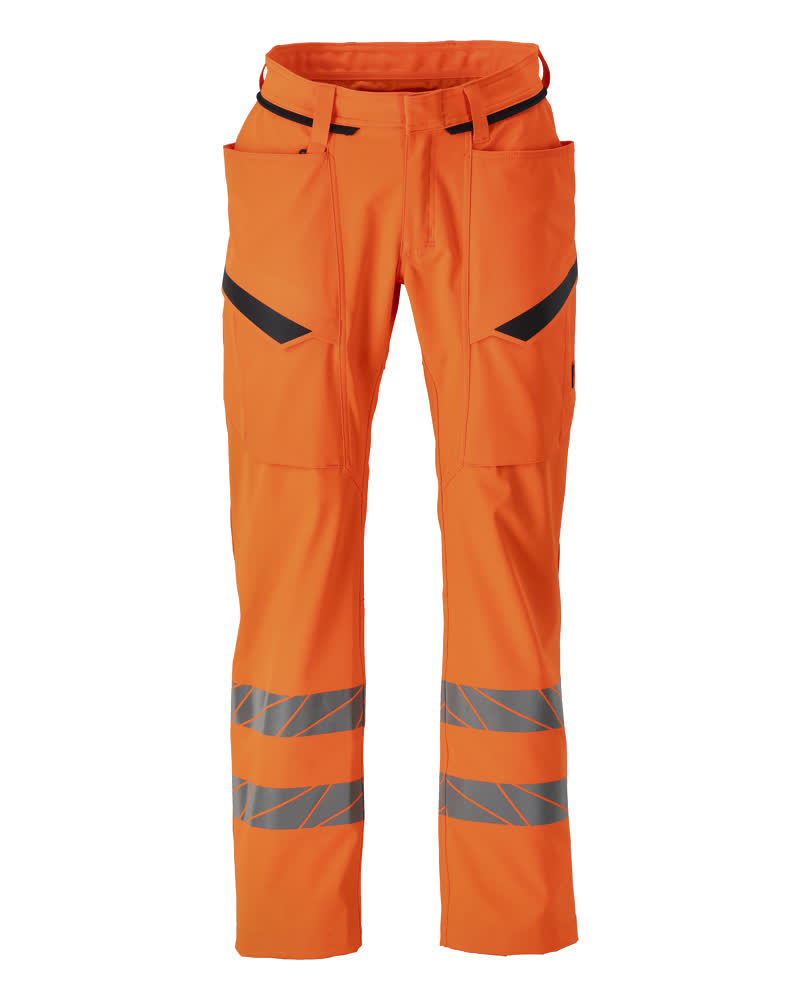 MASCOT® ACCELERATE SAFE 24279-510 – Pantalones con bolsillos de muslo - naranja de alta vis.