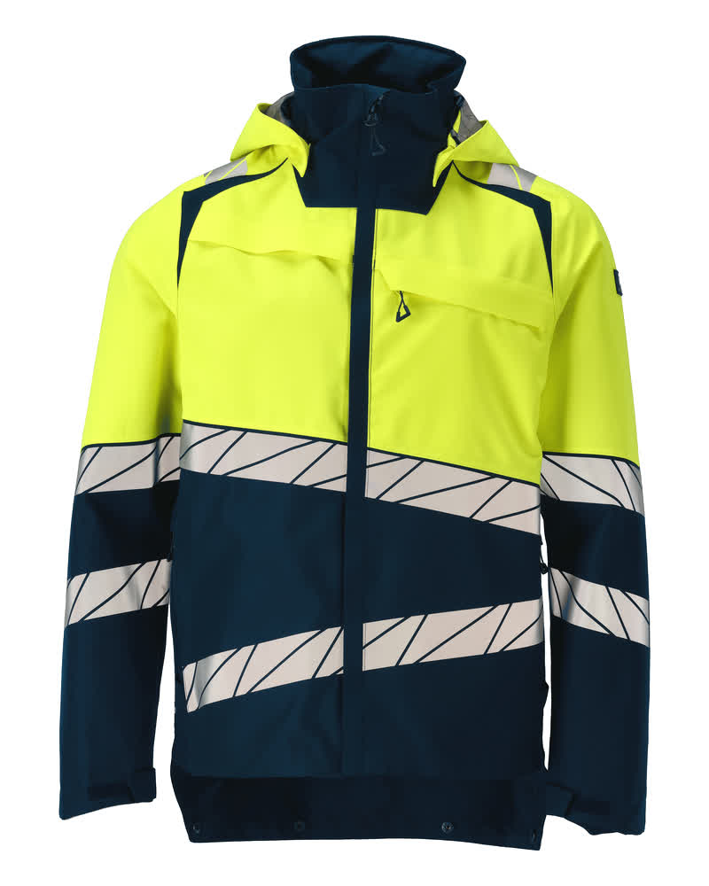 MASCOT® ACCELERATE SAFE 25001-231 – Chaqueta con forro exterior - azul marino oscuro/amarillo de alta vis.