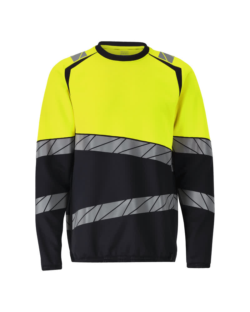 MASCOT® ACCELERATE SAFE 25084-781 – Sudadera - azul marino oscuro/amarillo de alta vis.