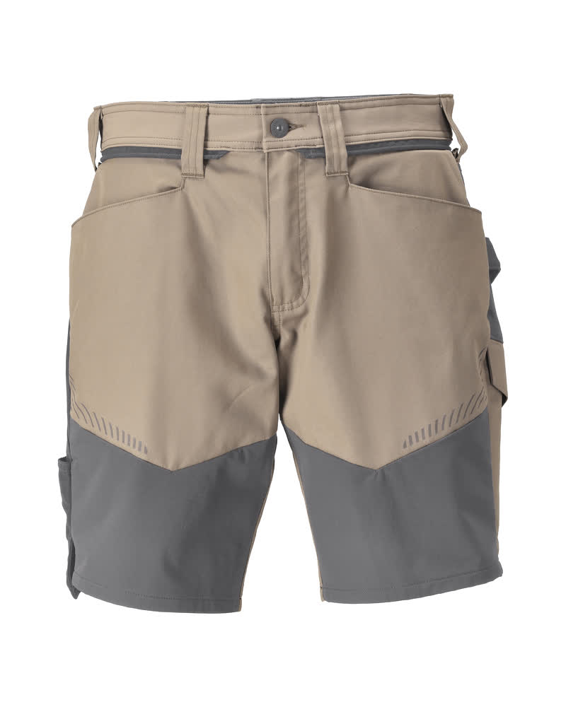 MASCOT® CUSTOMIZED 25149-230 – Pantalones cortos - arena oscuro/gris piedra