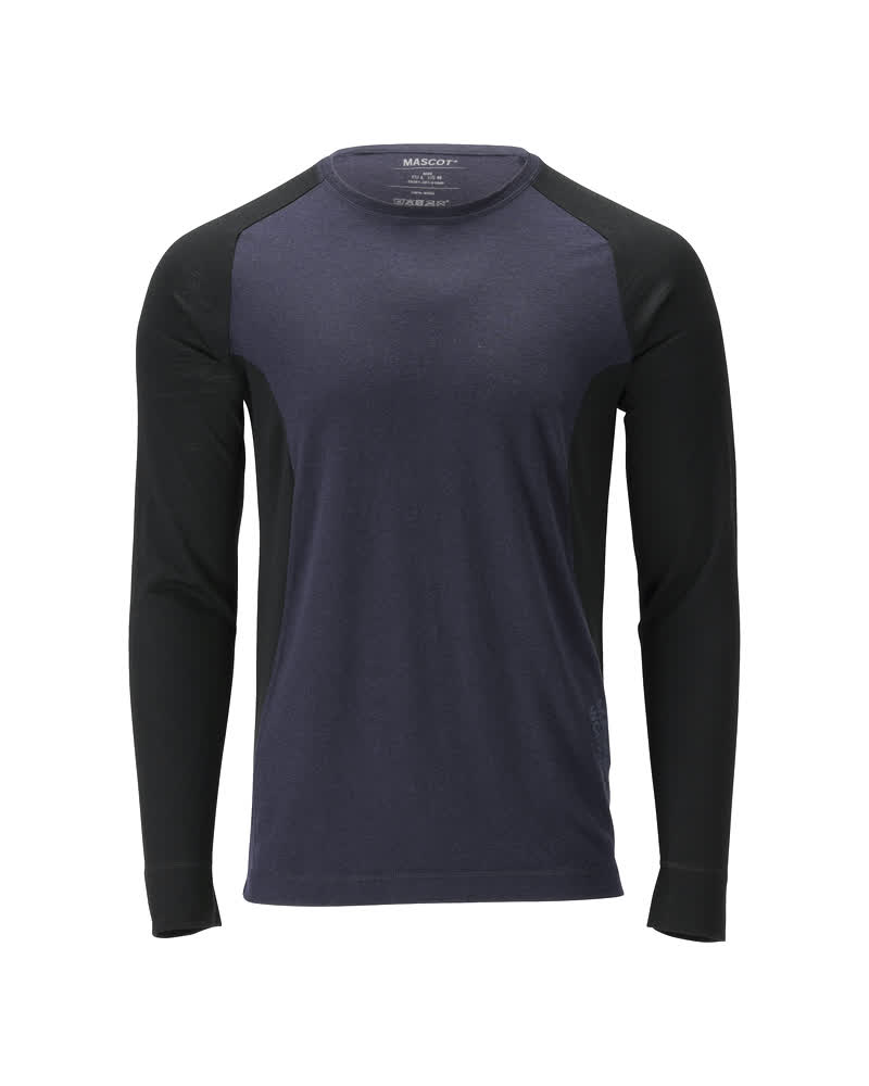 MASCOT® CROSSOVER 25281-381 – Camisa interior funcional - azul marino oscuro/negro profundo