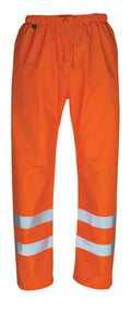 MASCOT® Wolfsberg – Pantalones impermeables - naranja de alta vis.