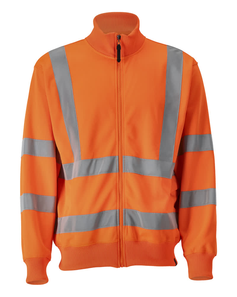 MASCOT® Maringa – Sudadera con cremallera - naranja de alta vis.