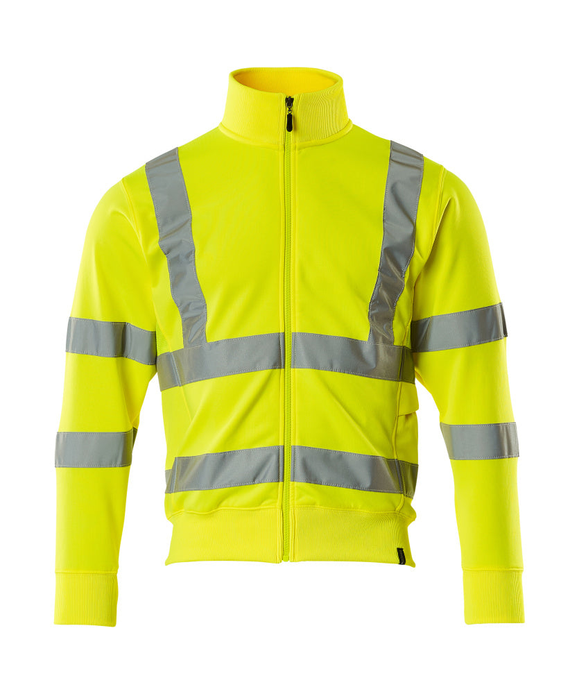 MASCOT® Maringa – Sudadera con cremallera - amarillo de alta vis.