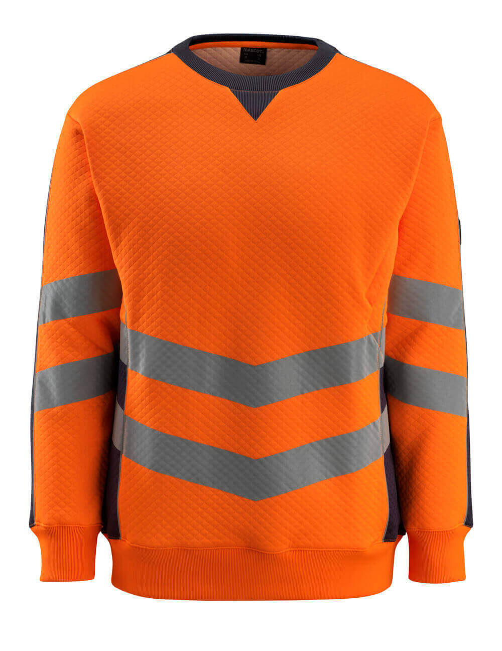 MASCOT® Wigton – Sudadera - naranja de alta vis./azul marino oscuro