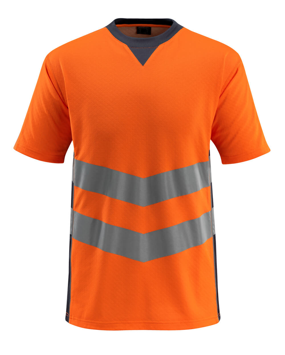 MASCOT® Sandwell – Camiseta - naranja de alta vis./azul marino oscuro