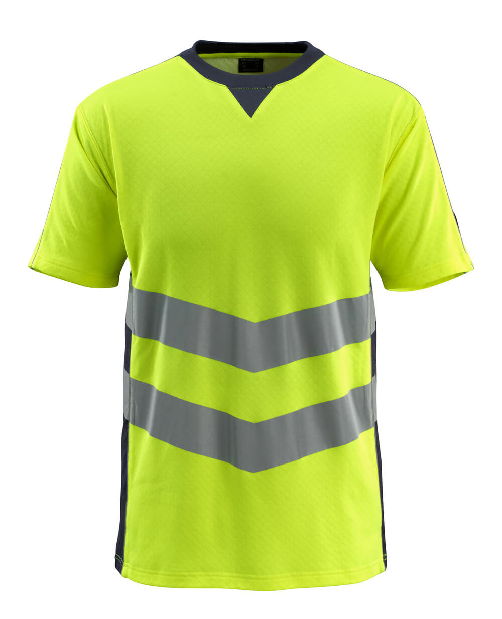 MASCOT® Sandwell – Camiseta - amarillo de alta vis./azul marino oscuro