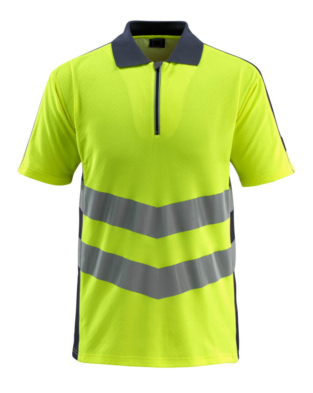 MASCOT® Murton – Polo - amarillo de alta vis./azul marino oscuro
