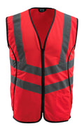 MASCOT® Wingate – Chaleco de tráfico - rojo de alta vis.
