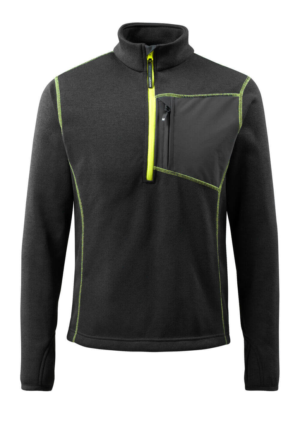 MASCOT® Reims – Jersey de punto con media cremallera - negro