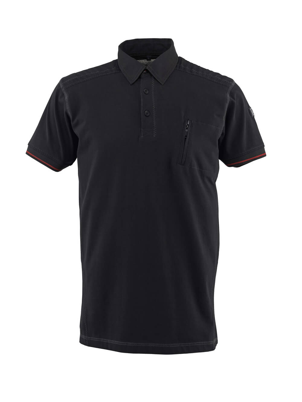 MASCOT® Kreta – Polo con bolsillo en el pecho - negro