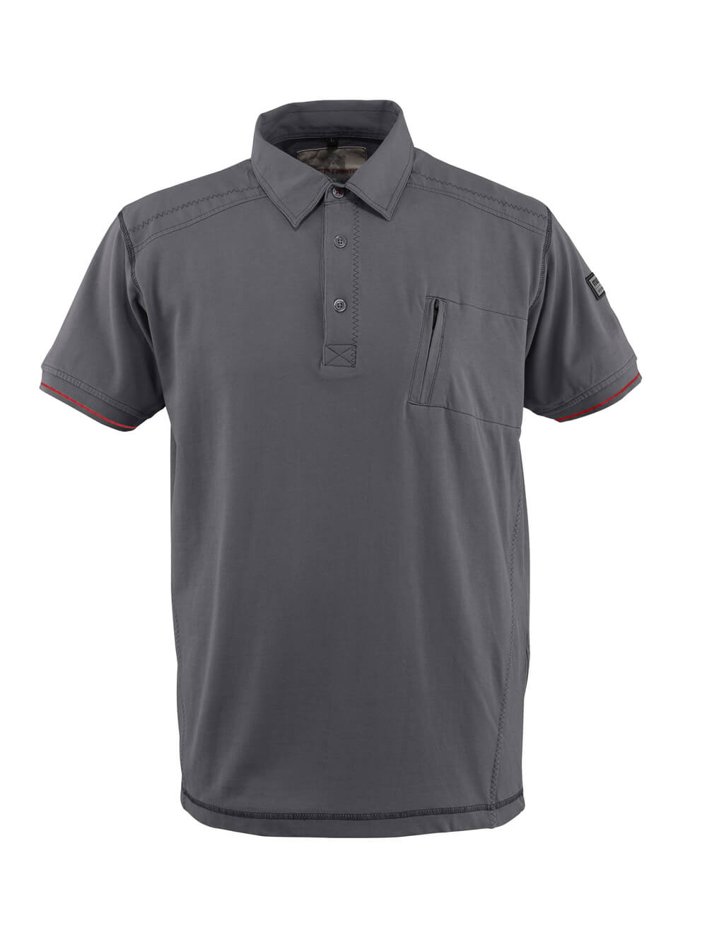MASCOT® Kreta – Polo con bolsillo en el pecho - antracita claro