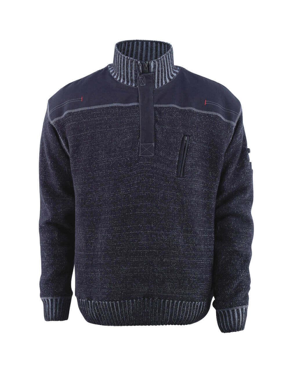 MASCOT® Naxos – Jersey de punto con media cremallera - gris azulado